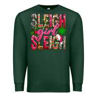 Sports Green Sleigh girl sleigh Premium Sweatshirt - NancyCooperArtShop