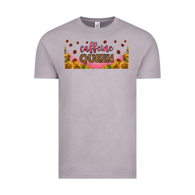 Caffeine Queen 16oz Libbey Cup Vintage Tee by HRA Design Shop | Teevron