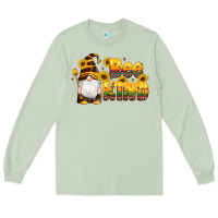 Matcha western bee kind gnomes bee honey sunflowers leopard serape Long Sleeve Tee - Artiststas