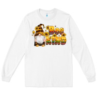 White western bee kind gnomes bee honey sunflowers leopard serape Long Sleeve Tee - Artiststas