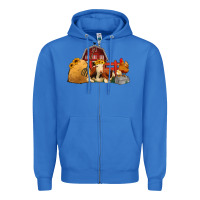 True Royal Red Barn Farm Animals Zipper Hoodie - Jasminsmagicworld