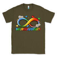 Army Green neurodiversity Classic Tee - LillyAllenDesigns