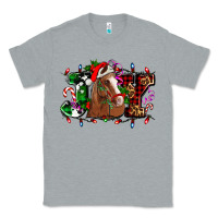 Heather Grey joy and horse Christmas Classic Tee - AdoDesignShop