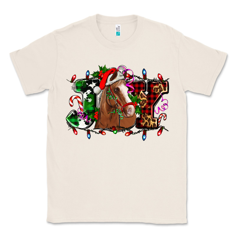 Joy And Horse Christmas Classic Tee by AdoDesignShop | Teevron