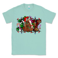 Seafoam joy and horse Christmas Classic Tee - AdoDesignShop
