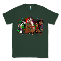 Sports Green joy and horse Christmas Classic Tee - AdoDesignShop