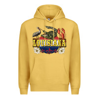 Antique Gold louisiana state Premium Hoodie - BarkalooDesign