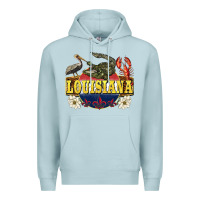 Blue Mist louisiana state Premium Hoodie - BarkalooDesign