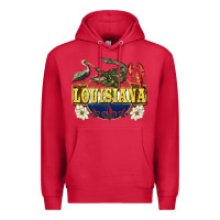 Cardinal louisiana state Premium Hoodie - BarkalooDesign