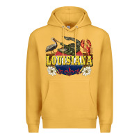 Mustard louisiana state Premium Hoodie - BarkalooDesign