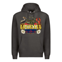 Smoke louisiana state Premium Hoodie - BarkalooDesign