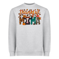 Heather Grey thankful mama holstein cow Heavyweight Sweatshirt - RacoonDesign