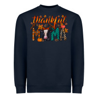 Navy thankful mama holstein cow Heavyweight Sweatshirt - RacoonDesign