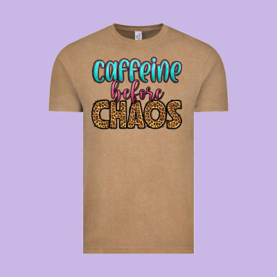 Caffeine Before Chaos Vintage Tee Designed By Hra Design Shop