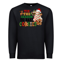 Black Tis' the season to bake cookies Premium Sweatshirt - NancyCooperArtShop