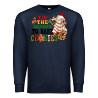 Navy Tis' the season to bake cookies Premium Sweatshirt - NancyCooperArtShop