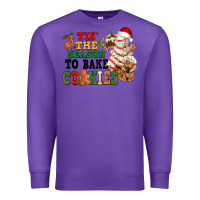 Purple Tis' the season to bake cookies Premium Sweatshirt - NancyCooperArtShop