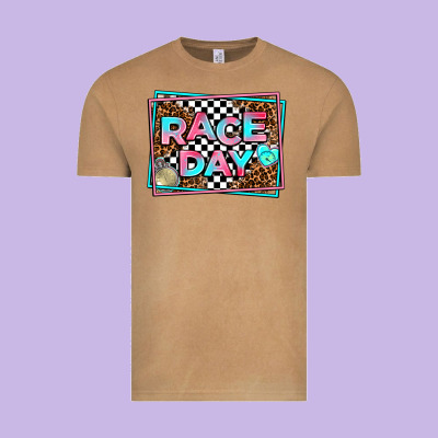 Race Day Vintage Tee Designed By Adodesignshop