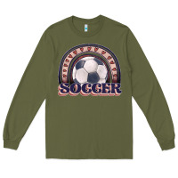 Army Green soccer rainbow Long Sleeve Tee - JahusDesignShop