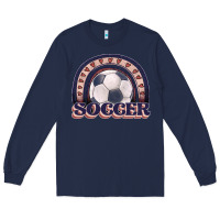 Navy soccer rainbow Long Sleeve Tee - JahusDesignShop