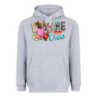 Heather Grey daycare crew Heavyweight Hoodie - NancyCooperArtShop