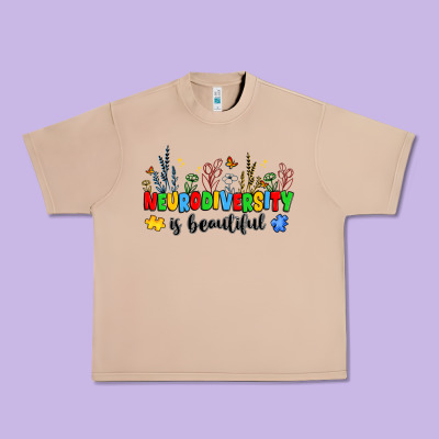 Neurodiversity Is Beautiful Urban Heavy Tee Designed By Jahusdesignshop