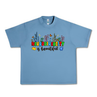 Pebble Blue neurodiversity is beautiful Urban Heavy Tee - JahusDesignShop