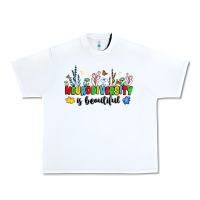 White neurodiversity is beautiful Urban Heavy Tee - JahusDesignShop