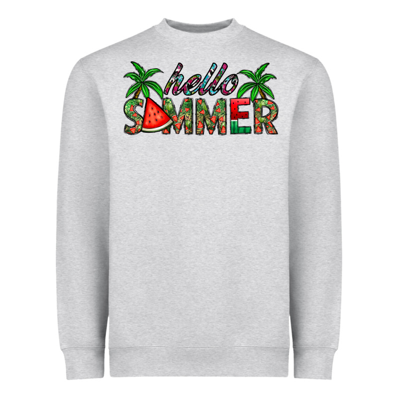 Hello Summer Heavyweight Sweatshirt by CowhideDigitalArt | Teevron