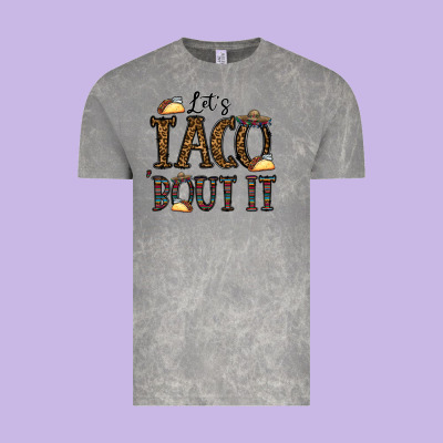 Let's Taco Bout It Vintage Tee Designed By Cowhidedigitalart