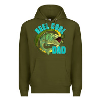 Army Green reel cool dad Premium Hoodie - Jasminsmagicworld