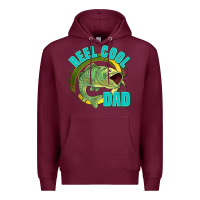 Burgundy reel cool dad Premium Hoodie - Jasminsmagicworld