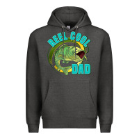 Charcoal Heather reel cool dad Premium Hoodie - Jasminsmagicworld