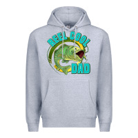 Heather Grey reel cool dad Premium Hoodie - Jasminsmagicworld