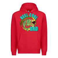 Red reel cool dad Premium Hoodie - Jasminsmagicworld