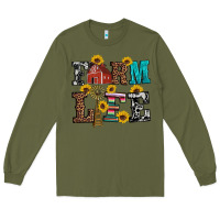 Army Green western farm life Long Sleeve Tee - Artiststas