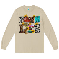 Mushroom western farm life Long Sleeve Tee - Artiststas