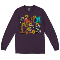 Plum western farm life Long Sleeve Tee - Artiststas