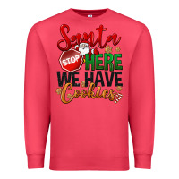 Cardinal Santa here we have cookies Premium Sweatshirt - NancyCooperArtShop