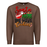 Chestnut Santa here we have cookies Premium Sweatshirt - NancyCooperArtShop