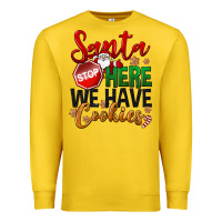 Lemon Santa here we have cookies Premium Sweatshirt - NancyCooperArtShop