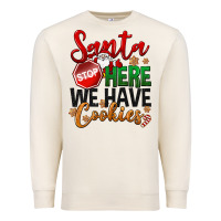 Sandshell Santa here we have cookies Premium Sweatshirt - NancyCooperArtShop