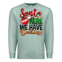 Seafoam Santa here we have cookies Premium Sweatshirt - NancyCooperArtShop