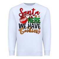 White Santa here we have cookies Premium Sweatshirt - NancyCooperArtShop