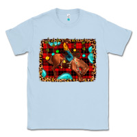 Dusty Blue Christmas rodeo cowboy Classic Tee - JahusDesignShop