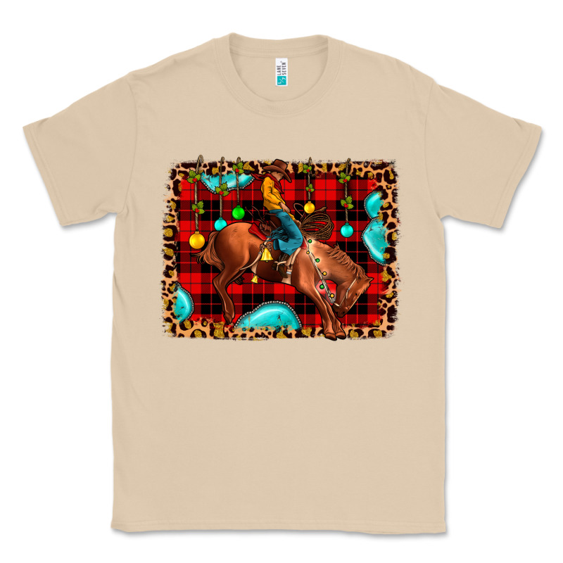 Christmas Rodeo Cowboy Classic Tee by JahusDesignShop | Teevron