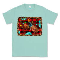 Seafoam Christmas rodeo cowboy Classic Tee - JahusDesignShop