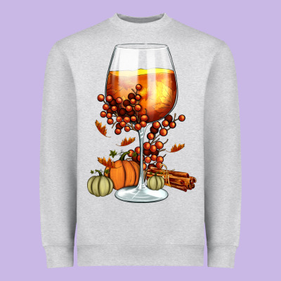 Thanksgiving Fall Heavyweight Sweatshirt Designed By Fadigitalartstudio