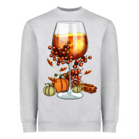 Heather Grey Thanksgiving Fall Heavyweight Sweatshirt - FaDigitalArtStudio