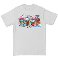 Dove Grey nurse elements coffee cups Premium Tee - MaliasSmallBusiness
